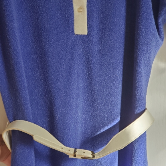 VTG LESLIE FAY ORIGINAL TERRY CLOTH DRESS PURPLE - Picture 6 of 8